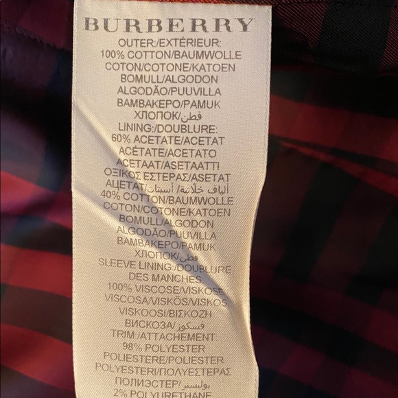 Burberry Deep Red Trench Coat - Picture 5 of 8
